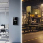 Porównanie czytników czasu pracy w nowoczesnym biurze oraz na hali produkcyjnej